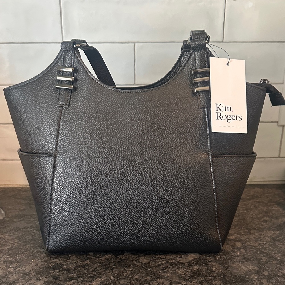Kim Rogers Charcoal Shoulder Bag